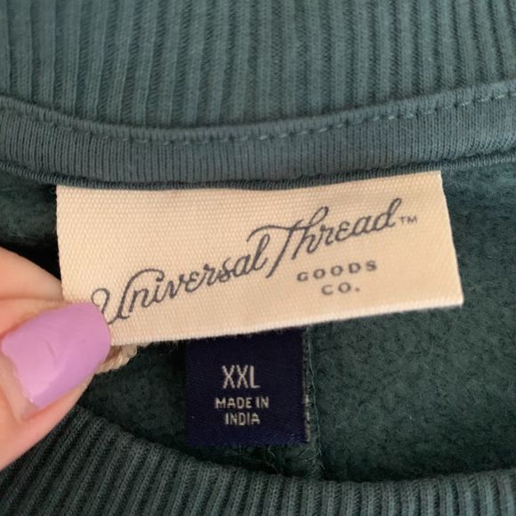 Universal Thread Women's Loose Teal Fleece Tunic Sweatshirt pullover XXL - Picture 3 of 9